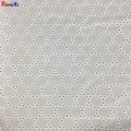 tecido bordado com acabamento em renda de algodão branco